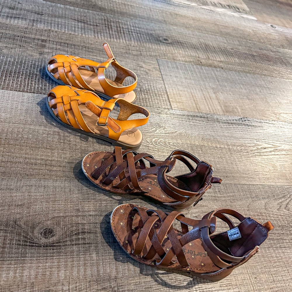 BUNDLE Toddler girl sandals, Toddler Size 10 VGUC - Picture 2 of 4